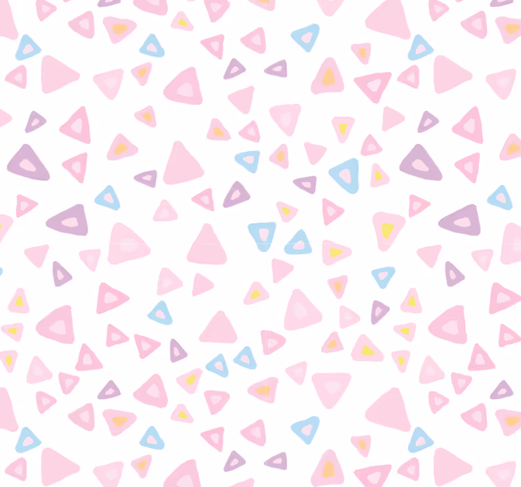 Tapet fliser kawaii stil pastellmønster - Tenstickers