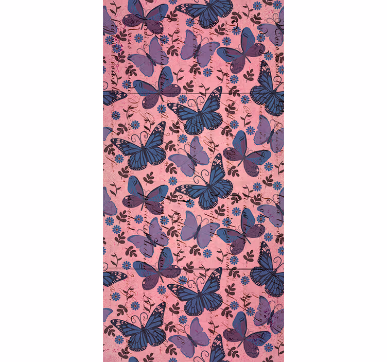 Tapet barn lilla toner med sitater - Tenstickers