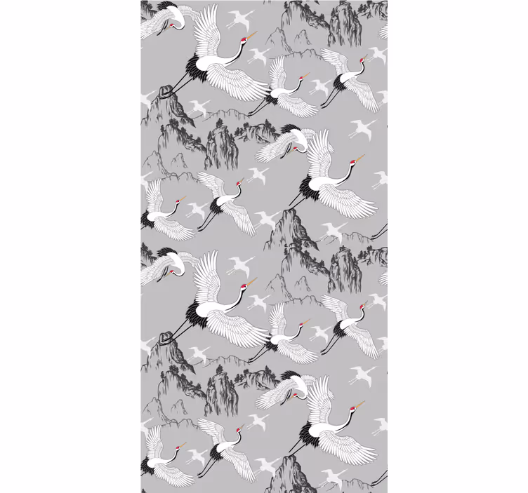 Tapet barn elegante hegrer og topper - Tenstickers