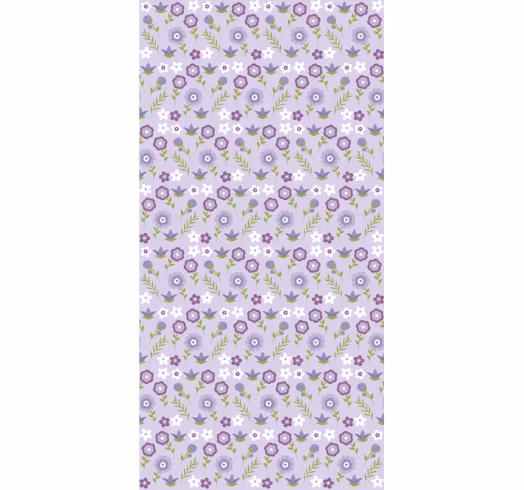 Tapet korridor blomsterdesign harmoni - Tenstickers