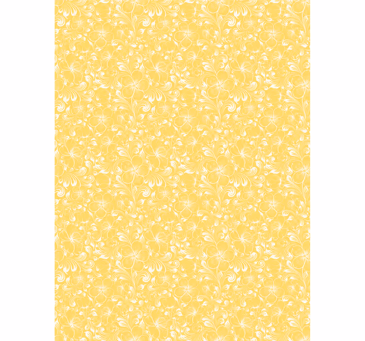 Delikat gult motiv tapet korridor - Tenstickers