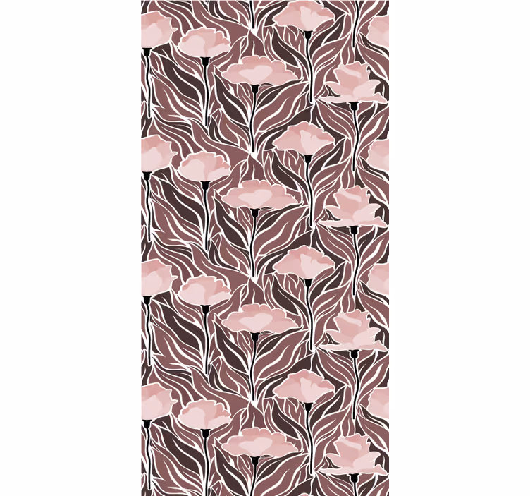 Elegant beige mønster tapet korridor - Tenstickers