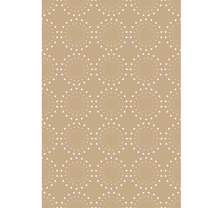Nordisk tapet lys beige bakgrunn med hvite sirkler - Tenstickers