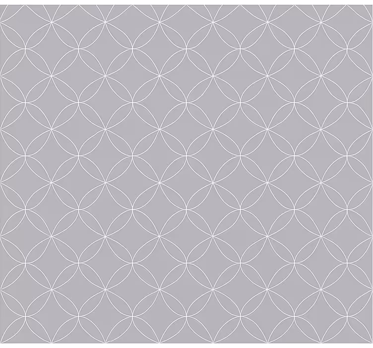 Nordisk tapet grå geometriske abstrakte blomster - Tenstickers