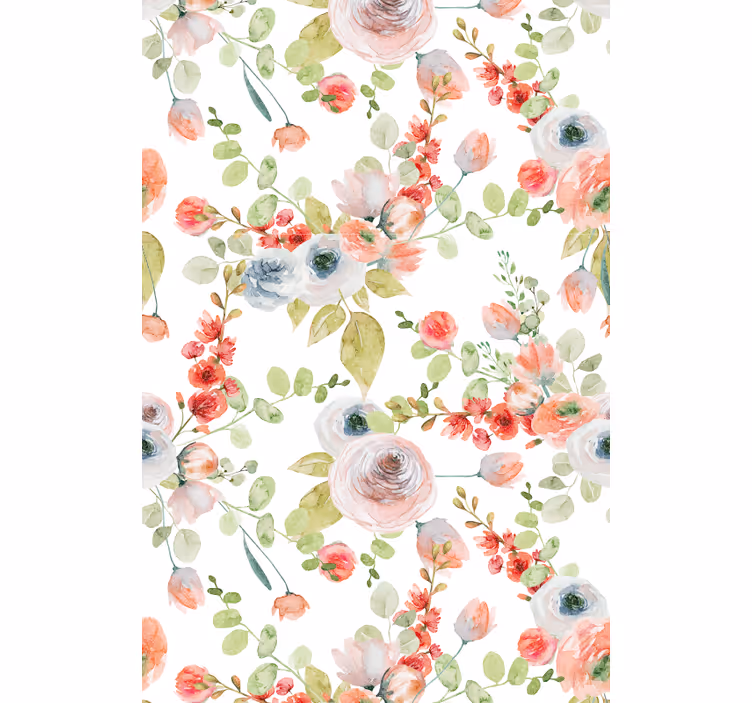 Tapet klassisk blomstergrener - Tenstickers
