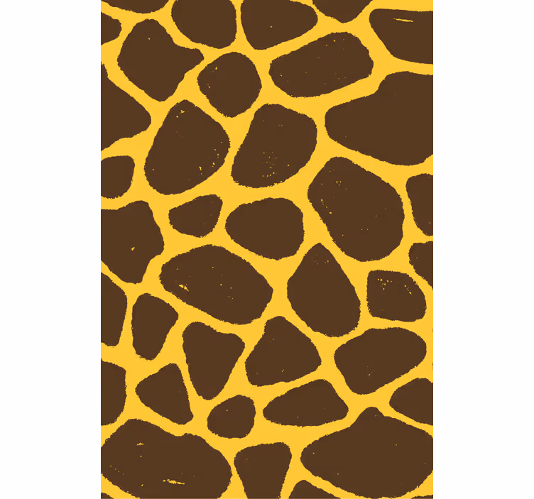 Giraffemønster tapet stue - Tenstickers