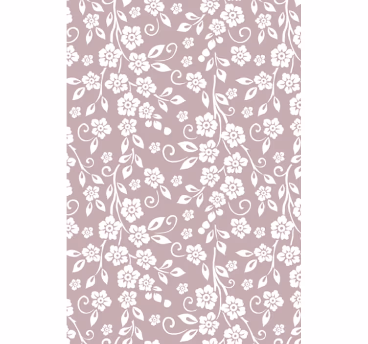Tapet stue elegant blomsterdesign - Tenstickers