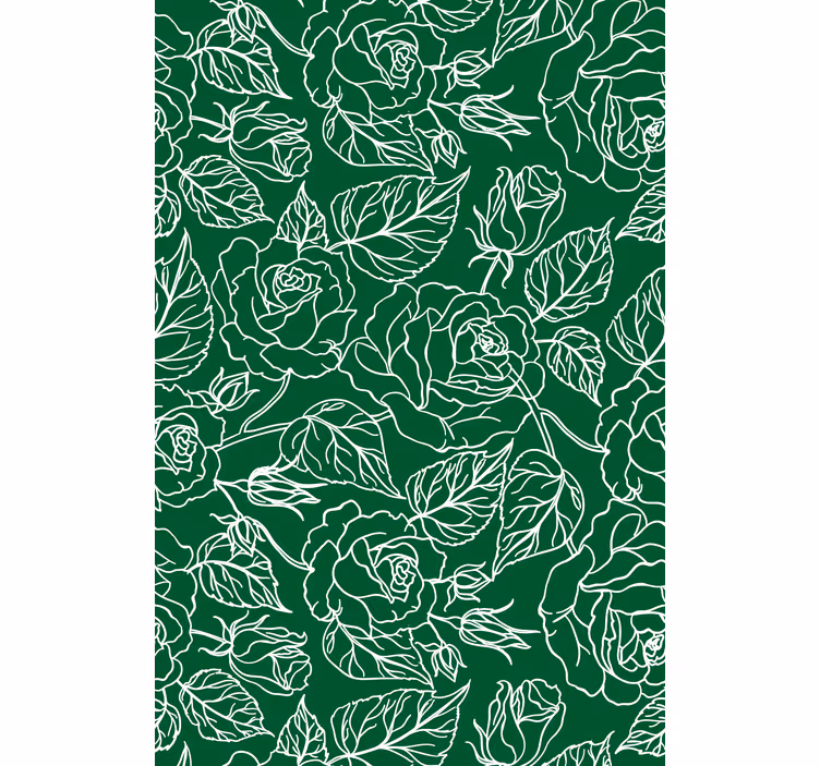 Tapet stue grasiøs botanisk arrangement - Tenstickers