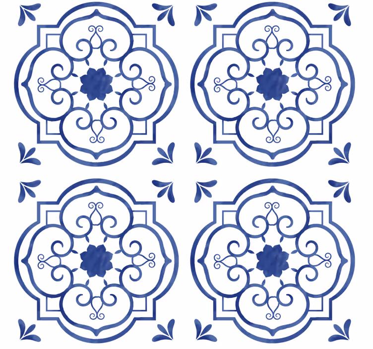 Tapet fliser klassisk flis - Tenstickers