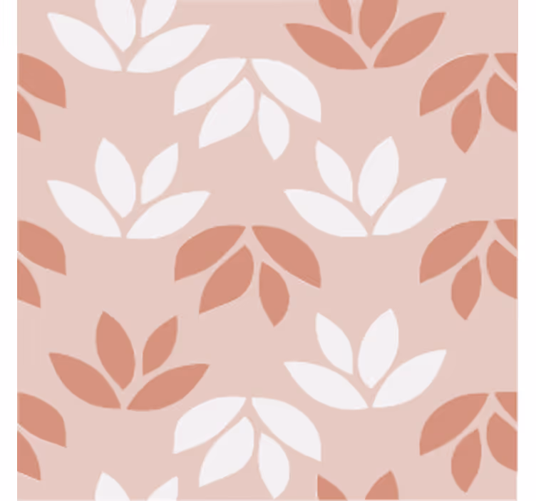 Tapet vintage rosenblomst blad rosa underlag - Tenstickers