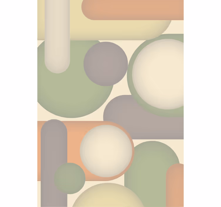 Tapet moderne geometrisk sirkeloppsett - Tenstickers