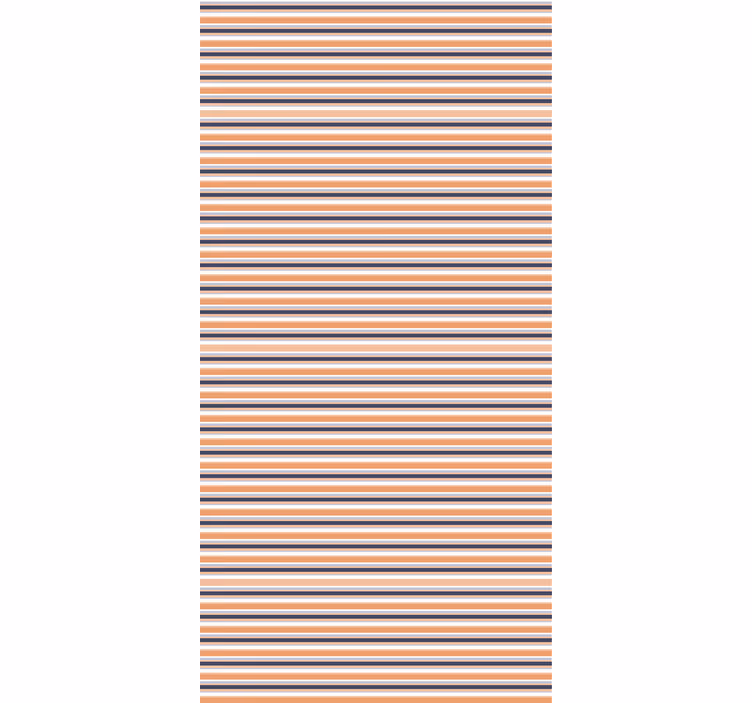 Tapet moderne horisontale retro striper pastellmønster - Tenstickers