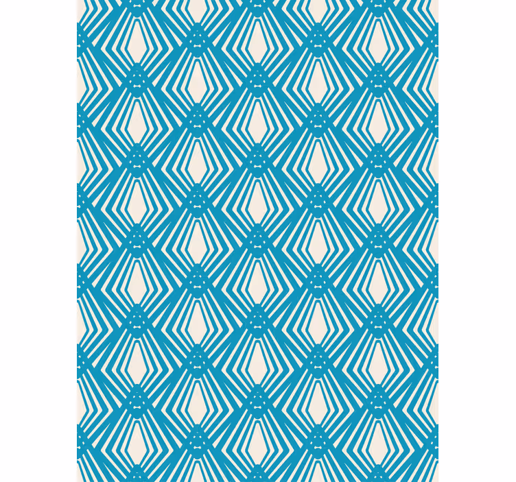 Moderne tapet blå abstrakt minimalistisk design - Tenstickers