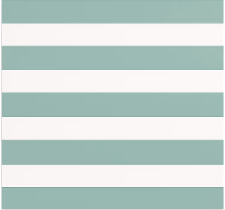 Tapet spiserom i tealgrønn stripe - Tenstickers
