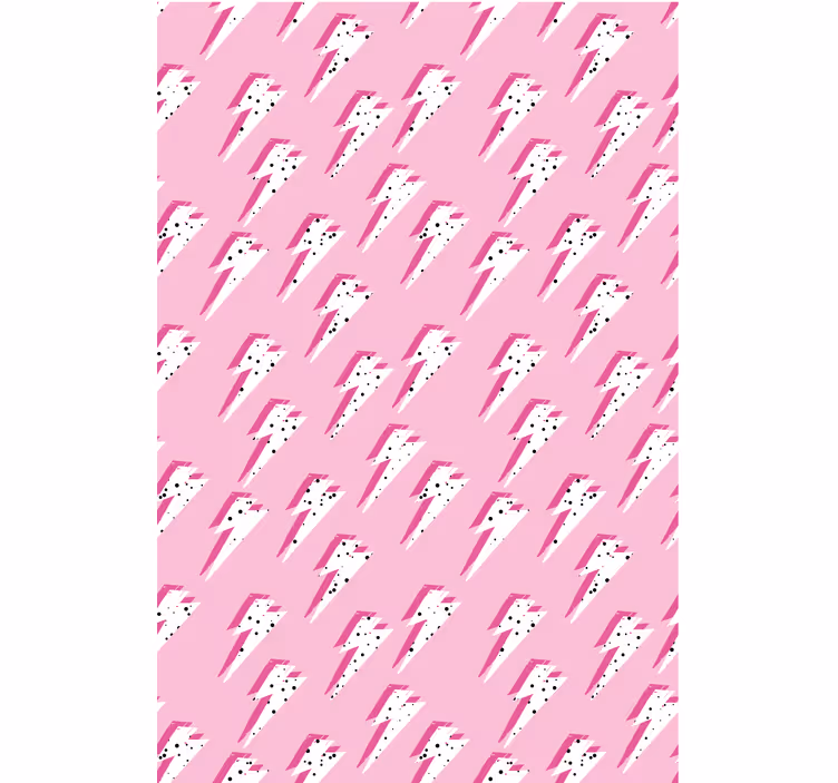 Tapet ungdom hvite stråler på rosa bakgrunn - Tenstickers