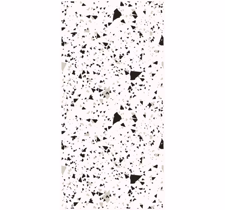 Tapet kjøkken grå, hvit og svart terrazzo - Tenstickers