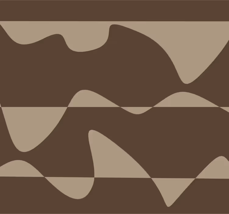 Abstract brun tapet kjøkken - Tenstickers