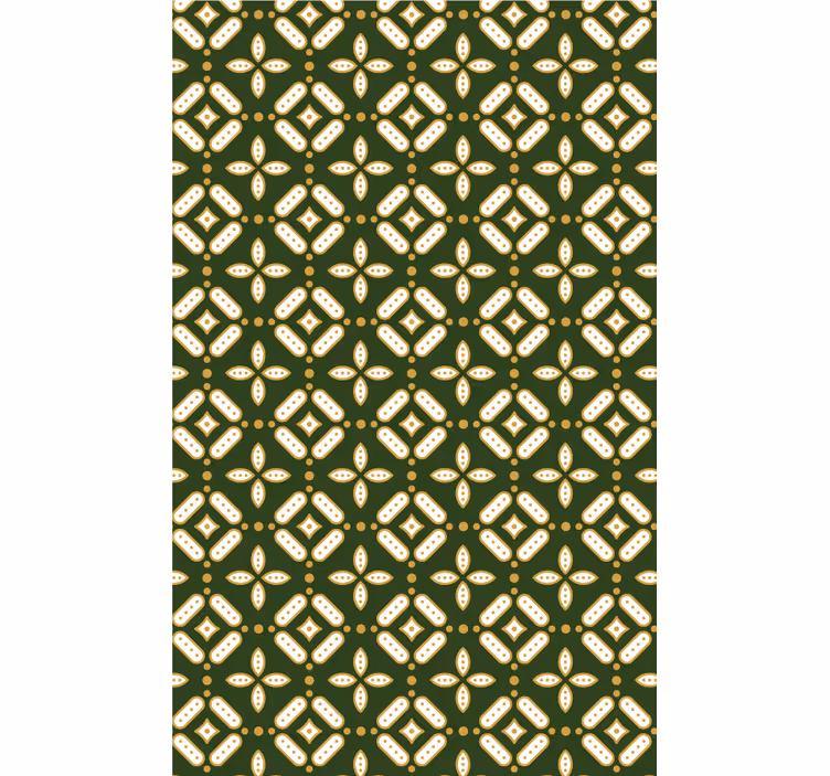 Geometrisk ornamentikk tapet kjøkken - Tenstickers