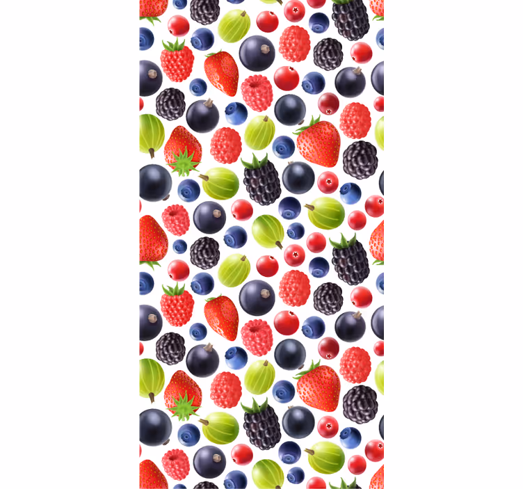 Berry kolleksjon tapet kjøkken - Tenstickers