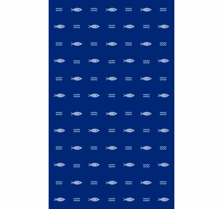 Tapet bad fiske mønster baderomsmatte - Tenstickers