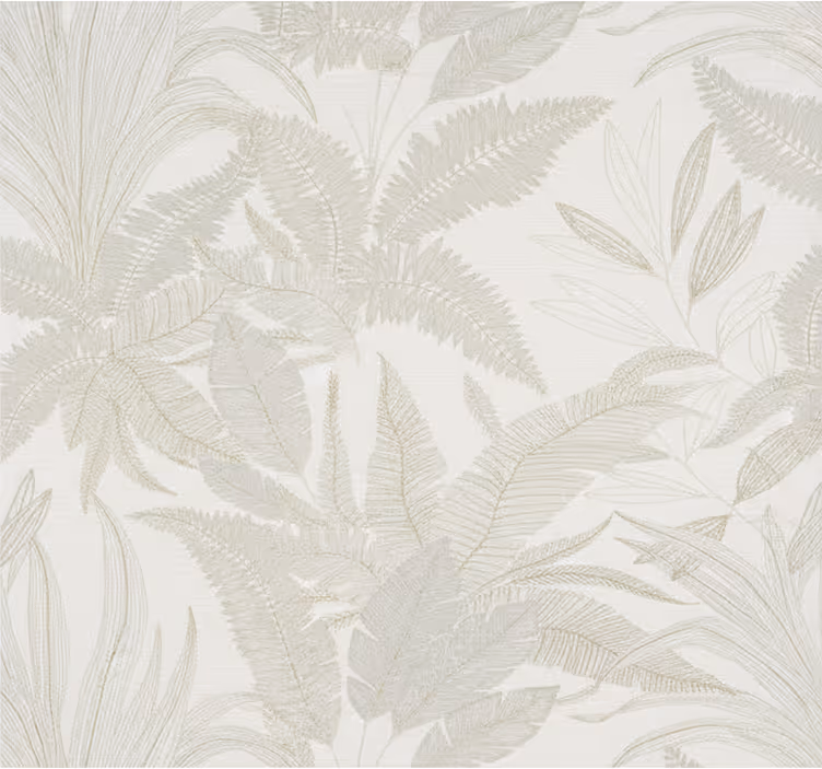 Tapet gift beige botanisk veggmaleri - Tenstickers
