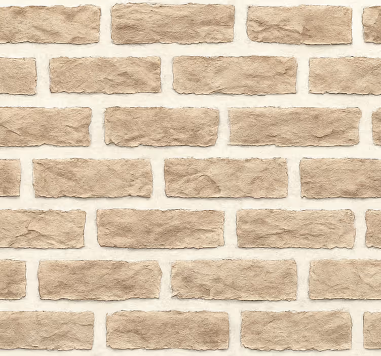 Tapet stue rustikk sandstein murstein - Tenstickers