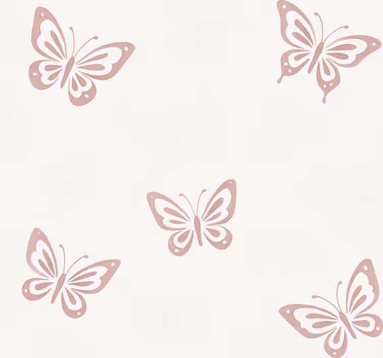 Tapet gift fargerik sommerfugl - Tenstickers