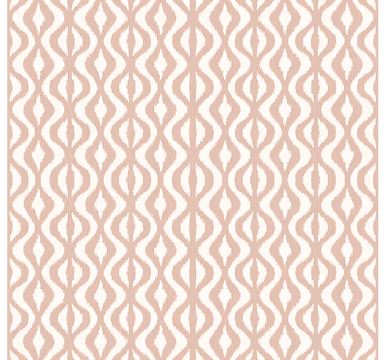 Tapet gift dusty rose ikat geometrisk - Tenstickers