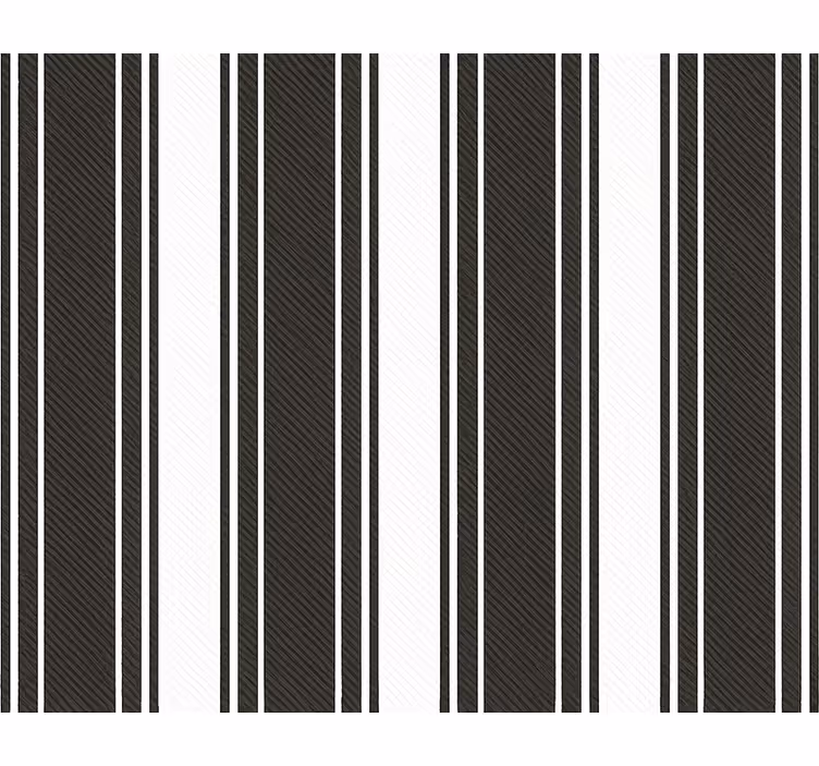 Tapet stue vintage svart hvite striper - Tenstickers