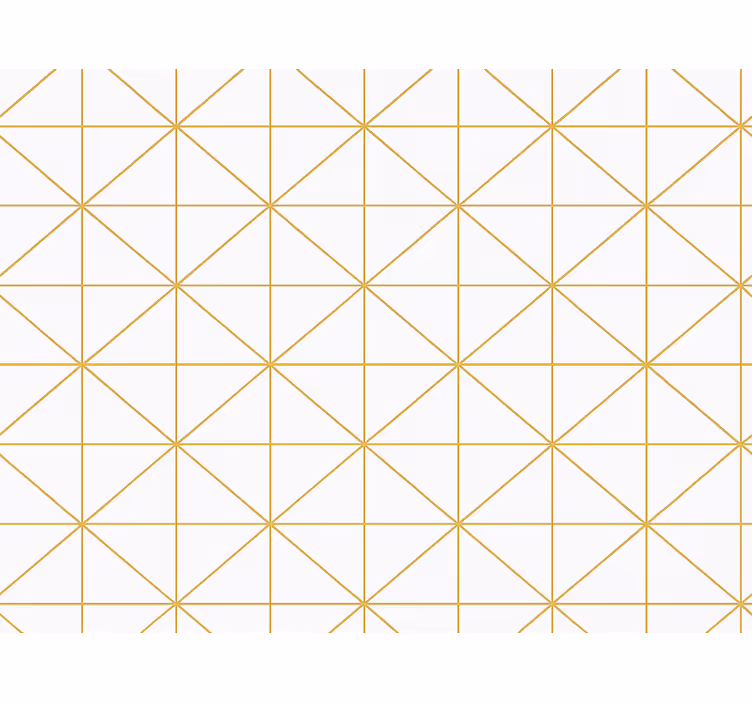 Tapet gift i gull geometrisk mønster - Tenstickers