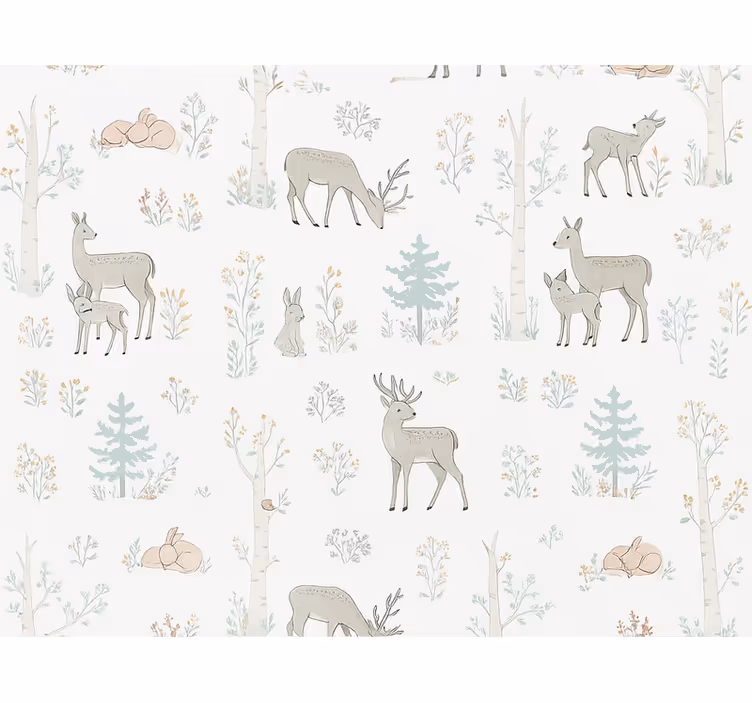Barnas blomster tapet gift - Tenstickers