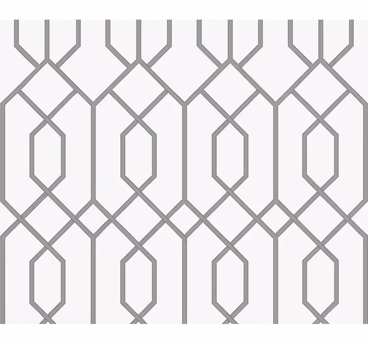 Tapet stue grå geometrisk - Tenstickers