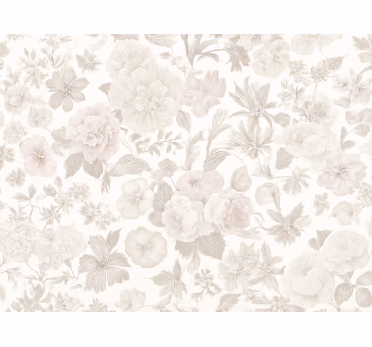 Vintage floral tapet gift - Tenstickers