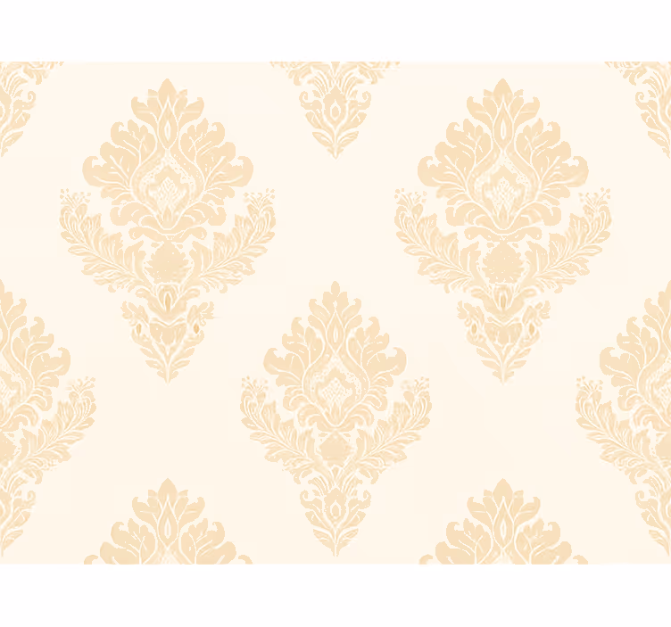 Tapet gift klassisk beige damask - Tenstickers