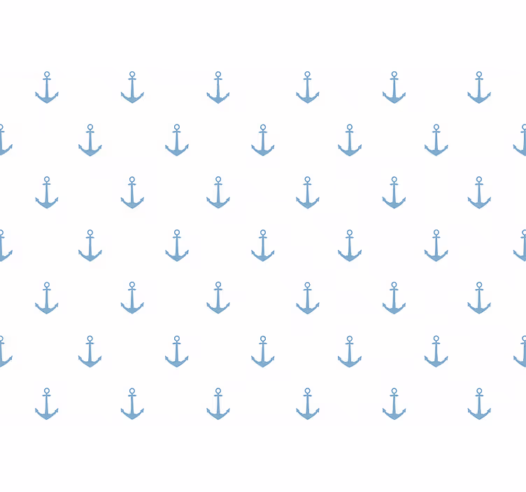 Tapet barn blå anker design - Tenstickers