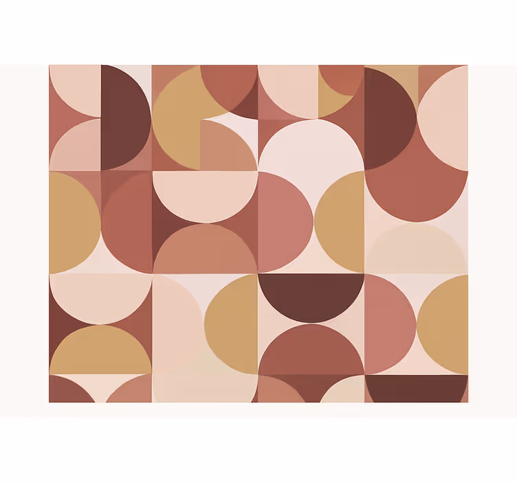 Tapet gift retro rosa figurer design - Tenstickers