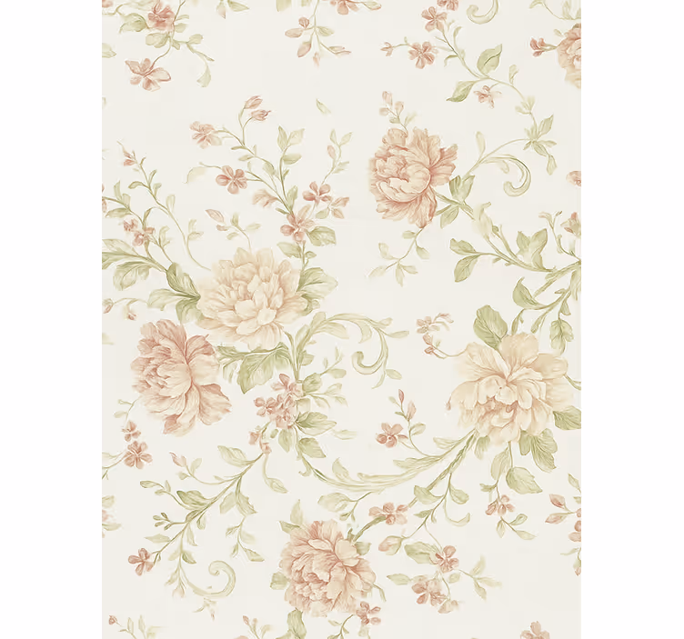 Tapet gift rosa blomsterdesign - Tenstickers
