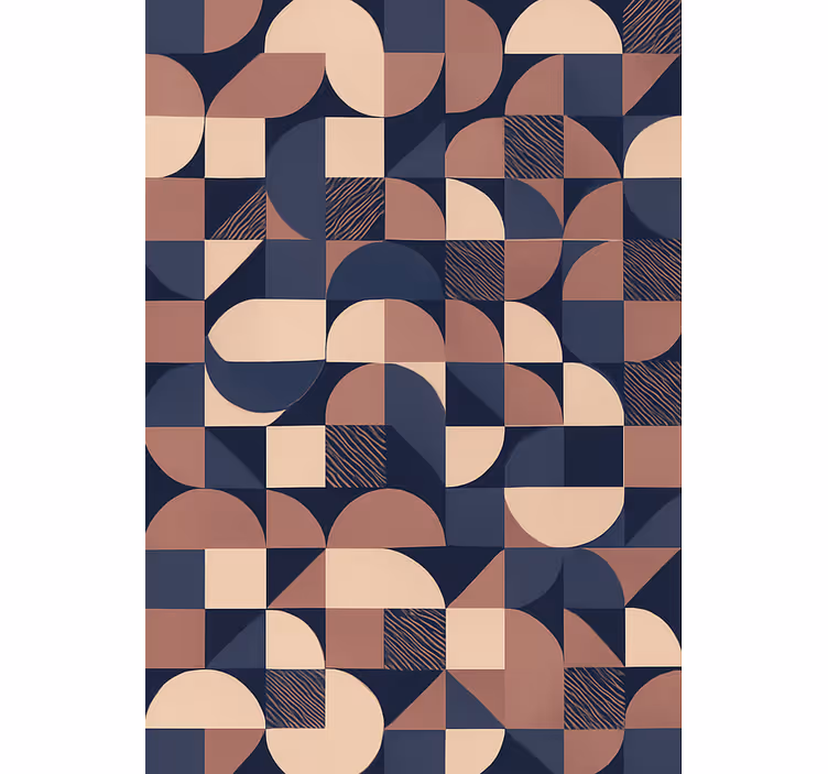 Tapet gift abstrakt lilla geometrisk design - Tenstickers