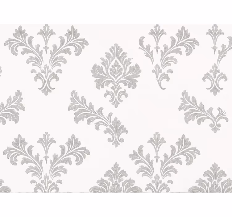 Tapet gift metallic sølv design - Tenstickers