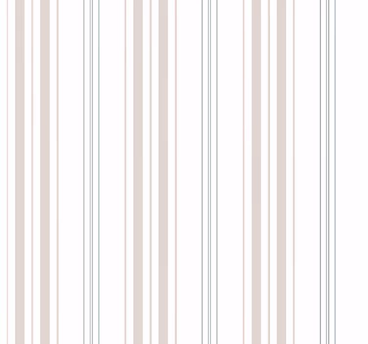 Tapet barn pastell tynne striper - Tenstickers