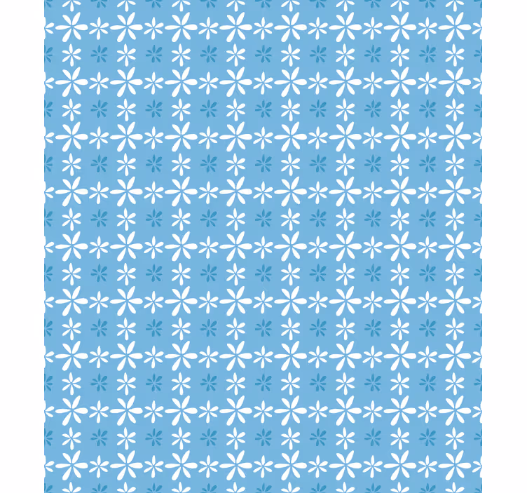 Tapet blomster hvite tusenfryd - Tenstickers