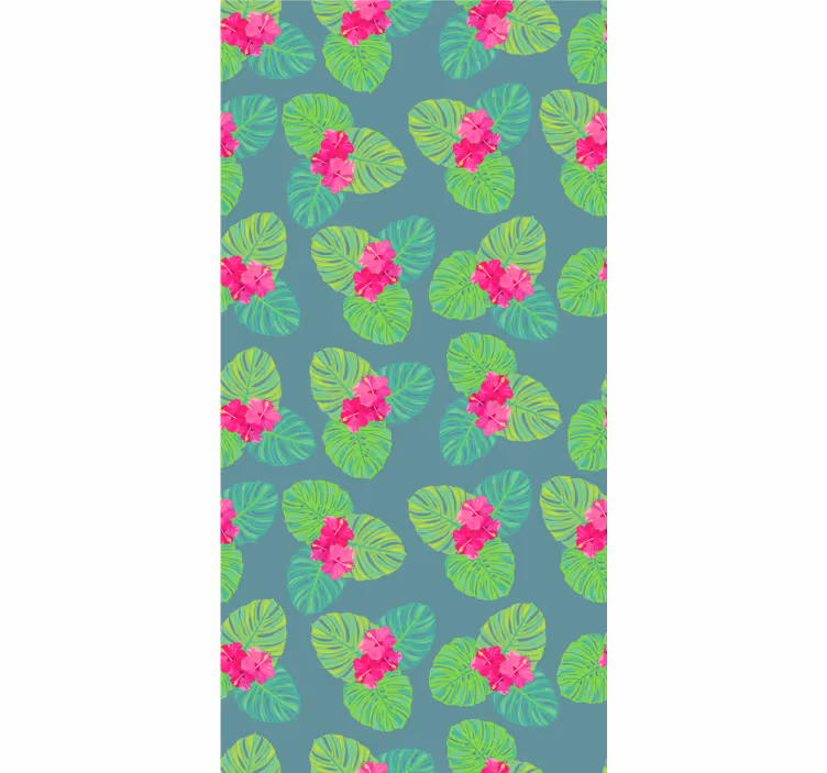 Tapet blomste magnolia blomst på vanndesign - Tenstickers