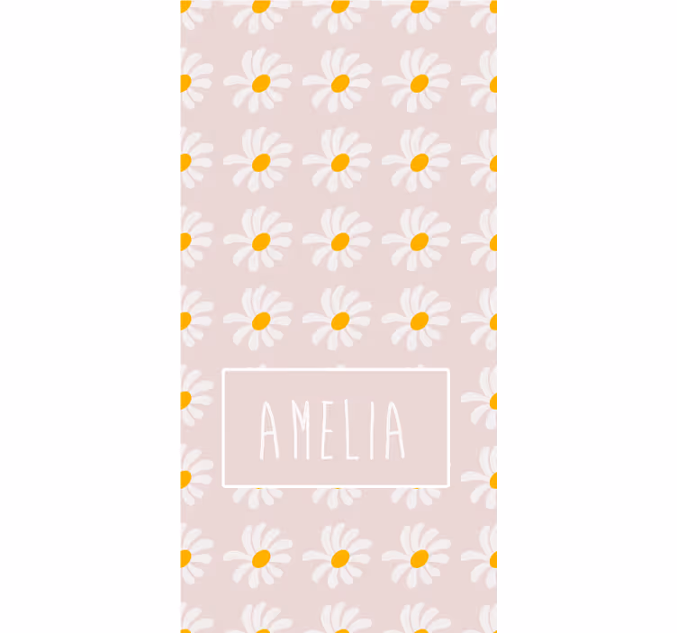 Tapet blomster boho stil illustrasjon - Tenstickers