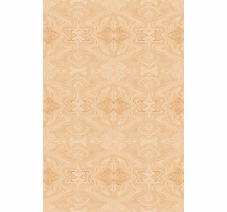 Beige japandi mønster tapet gift - Tenstickers