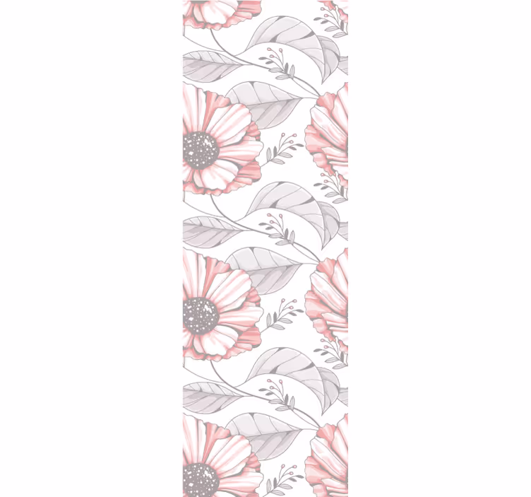 Tapet soverom elegant rosa magnolia design - Tenstickers