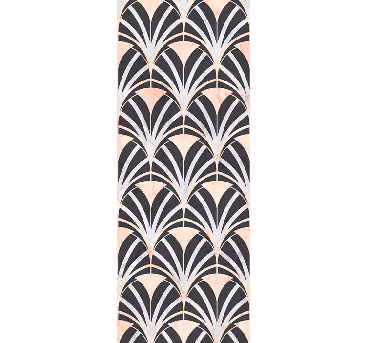 Tapet soverom i art deco marmor effekt mønster - Tenstickers