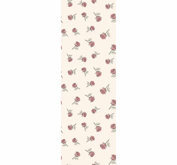 Tapet soverom romantisk vintage rosemønster - Tenstickers