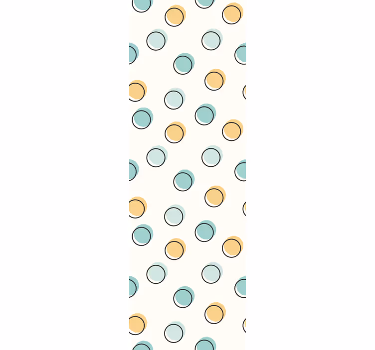 Fargerik geometrisk illustrasjon tapet soverom - Tenstickers