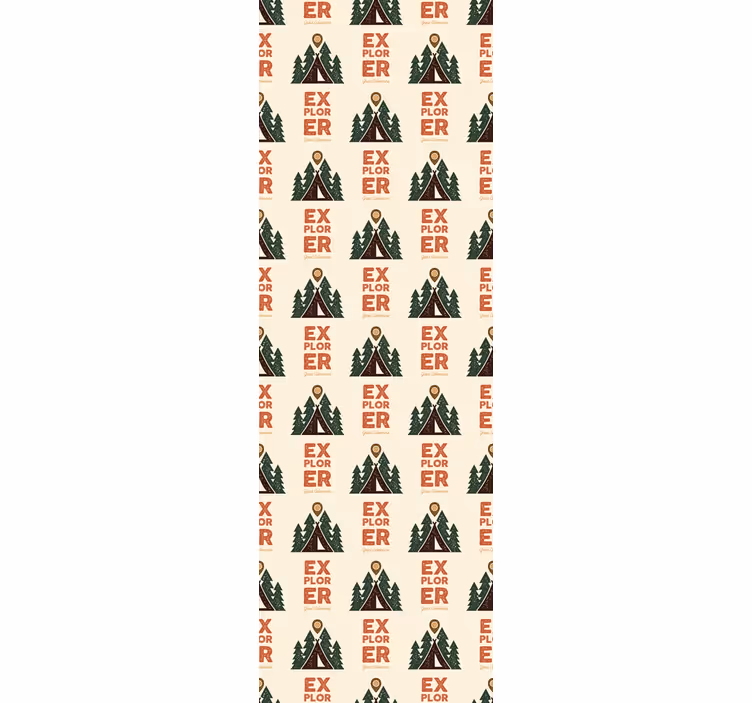 Tapet soverom utforskende campingeventyr - Tenstickers
