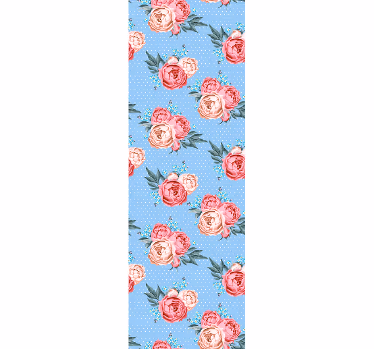 Tapet soverom shabby chic med prikkete mønster - Tenstickers